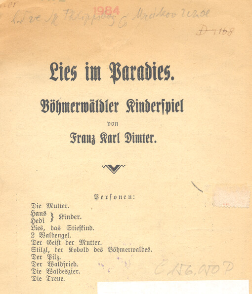 Lies im Paradies : böhmerwäldler Kinderspiel