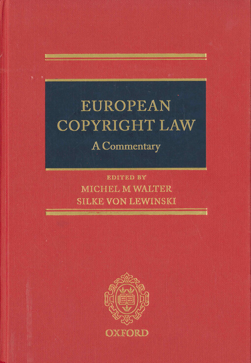 European copyright law :a commentary
