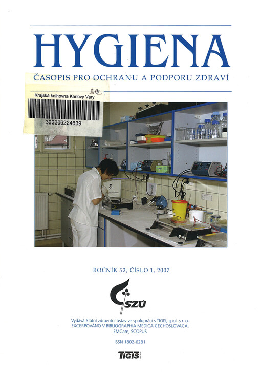 Hygiena : časopis pro ochranu a podporu zdraví