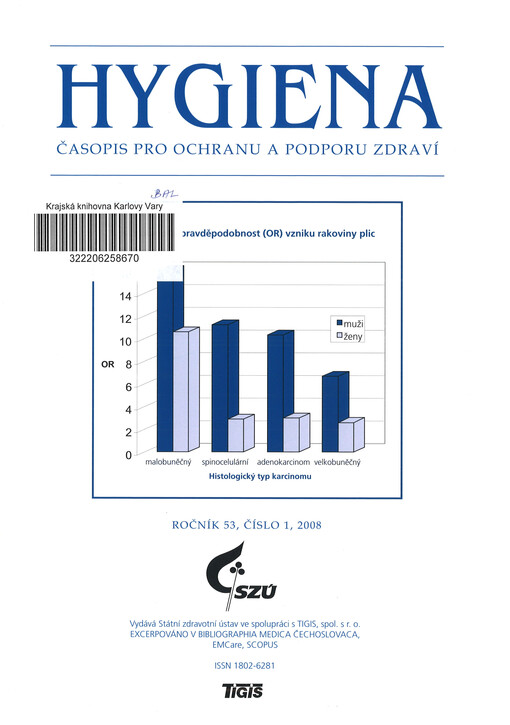 Hygiena : časopis pro ochranu a podporu zdraví