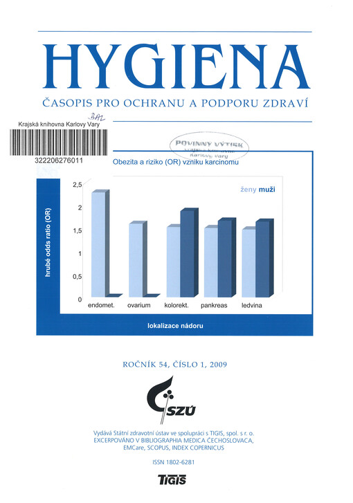 Hygiena : časopis pro ochranu a podporu zdraví