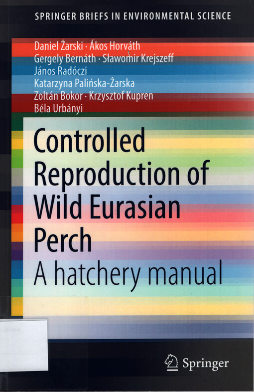 Controlled reproduction of wild Eurasian perch : a hatchery manual
