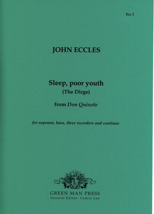Sleep, poor youth (The Dirge) : for soprano, bass, three recorders and continuo