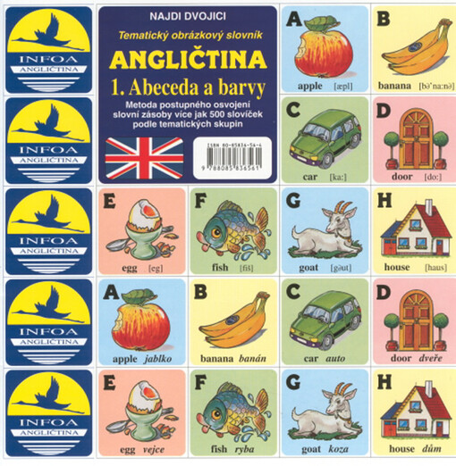 Angličtina :tematický obrázkový slovník : najdi dvojici, 1. díl