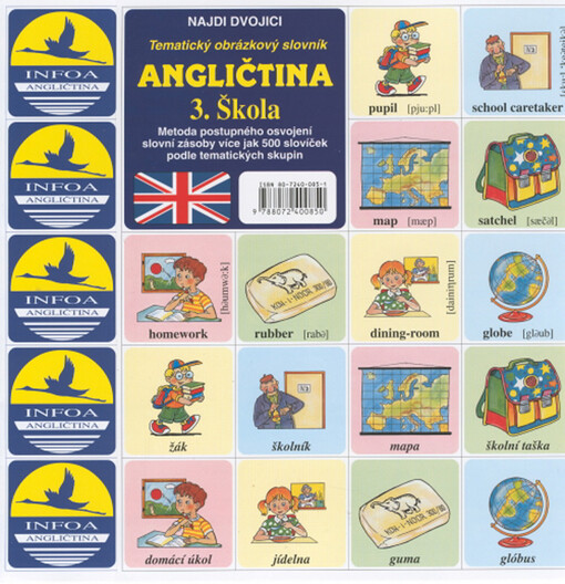 Angličtina :tematický obrázkový slovník : najdi dvojici, 3. díl