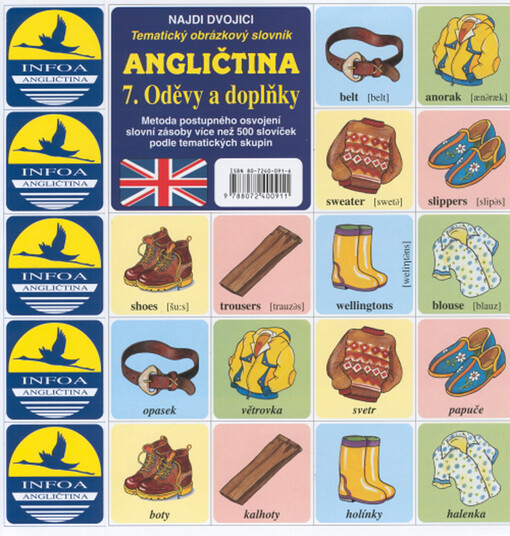 Angličtina :tematický obrázkový slovník : najdi dvojici, 7. díl