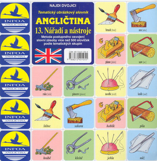 Angličtina :tematický obrázkový slovník : najdi dvojici, 13. díl