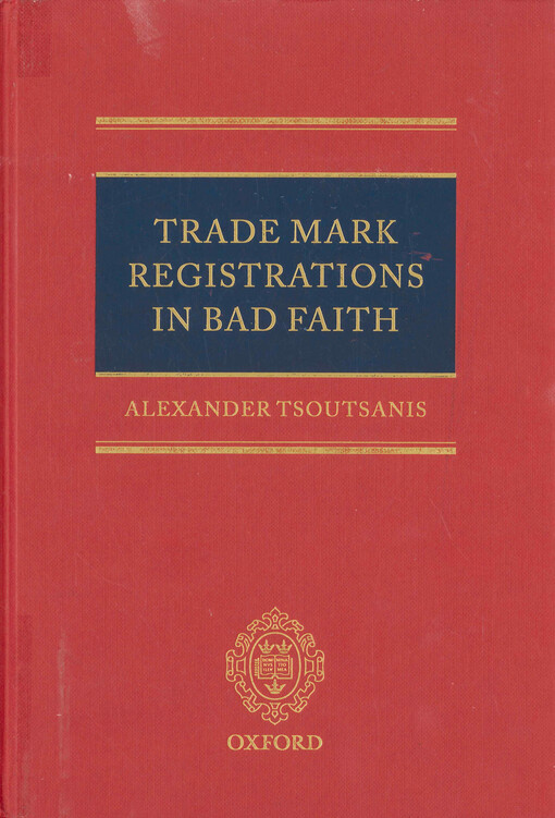 Trade mark registrations in bad faith