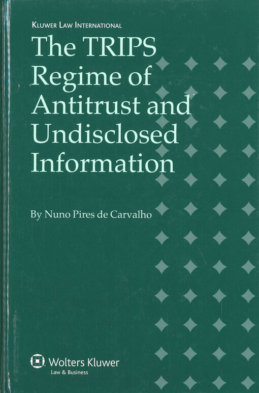 The TRIPS regime of antitrust and undisclosed information
