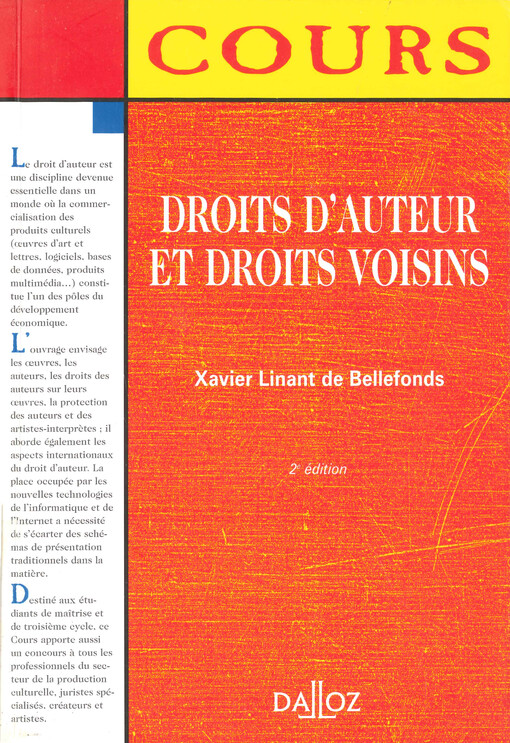Droits d'auteur et droits voisins