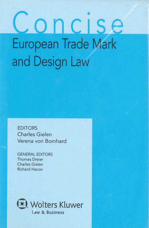 Concise European trade mark and design law