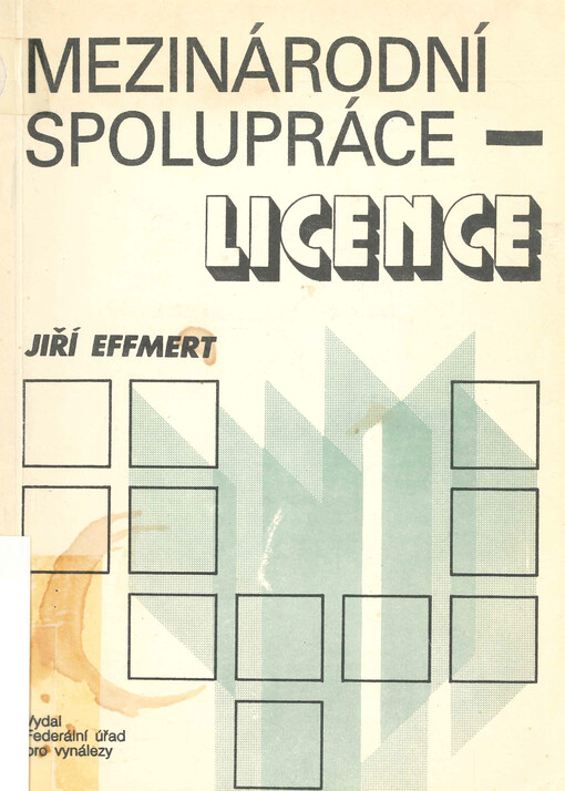 Mezinárodní spolupráce - licence
