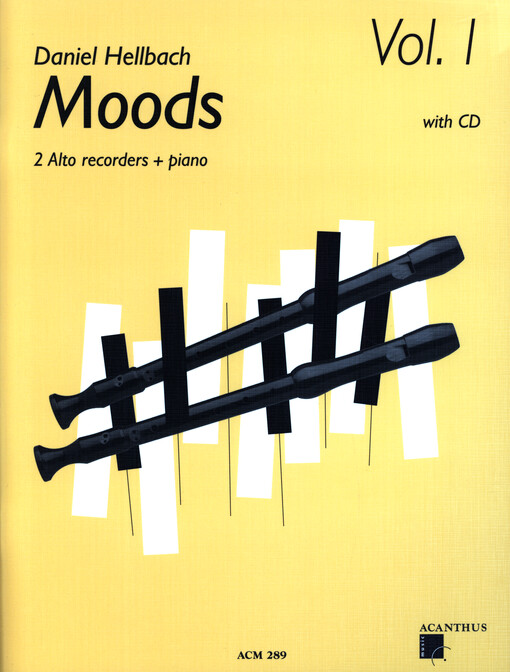 Moods : 2 alto recorders + piano. Vol. 1