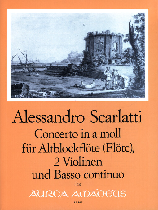Concerto in a-moll für Altblockflöte (Flöte), 2 Violinen und Basso continuo