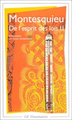 De l'esprit des lois, tome 2 (French Edition)