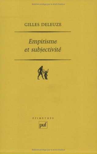 Empirisme et subjectivite: Essai sur la nature humaine