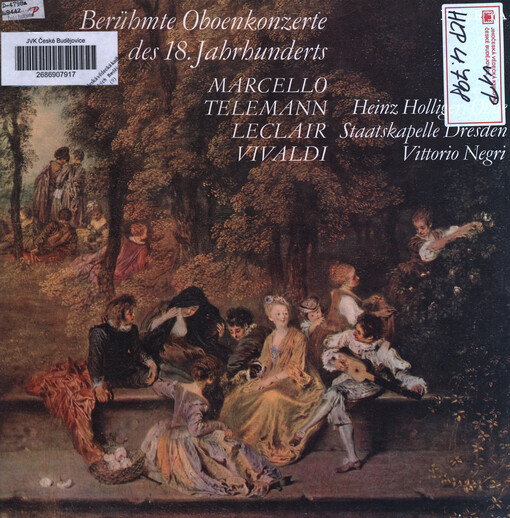 Berühmte Oboenkonzerte des 18. Jahrhunderts Marcello ; Telemann ; Leclair ; Vivaldi