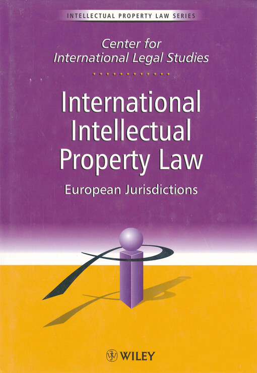International intellectual property law :European jurisdictions