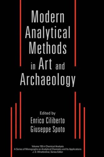 Modern Analytical Methods in Art and Archaeology