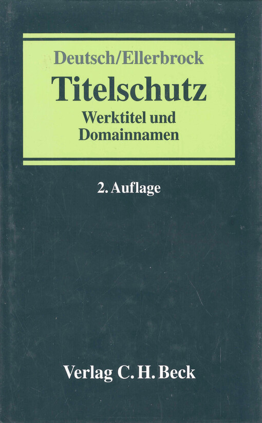 Titelschutz : Werktitel und Domainnamen