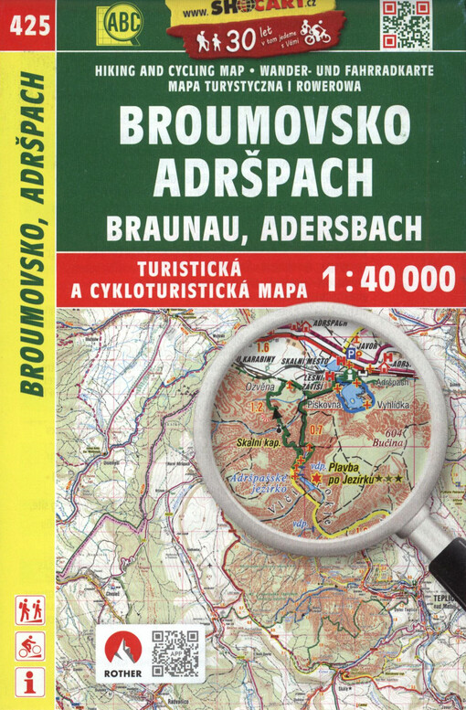 Broumovsko, Adršpach = Braunau, Adersbach : turistická a cykloturistická mapa 1:40 000