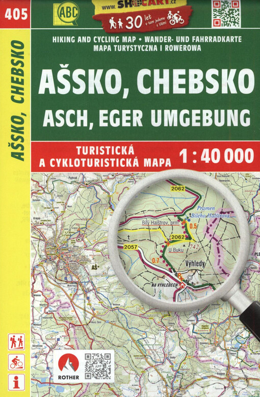 Ašsko, Chebsko = Asch, Eger Umgebung : turistická a cykloturistická mapa 1:40 000