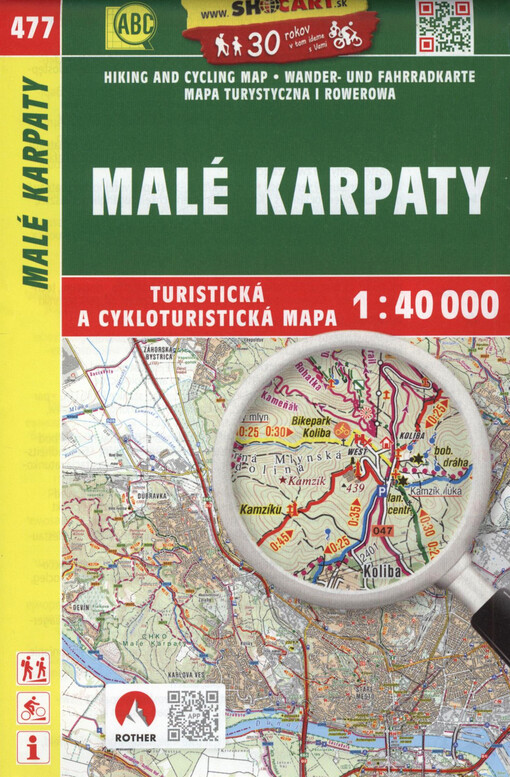 Malé Karpaty : turistická a cykloturistická mapa 1:40 000