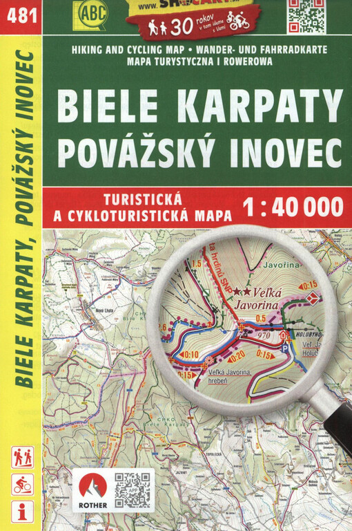 Biele Karpaty, Povážský Inovec : turistická a cykloturistická mapa 1:40 000