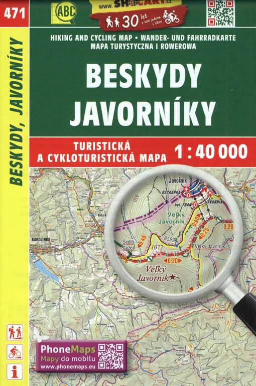 Beskydy, Javorníky : turistická a cykloturistická mapa 1:40 000