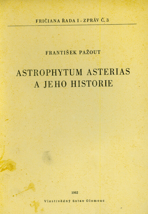 Astrophytum asterias a jeho historie