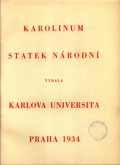 Karolinum statek národní