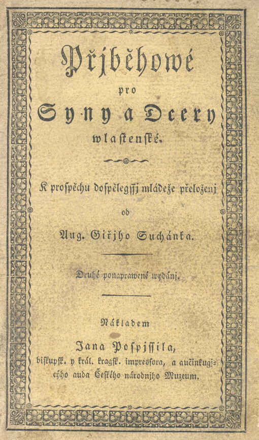 Přjběhové pro syny a dcery wlastenské