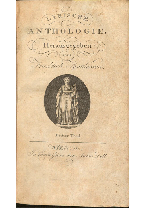 Lyrische Anthologie. Dritter Theil