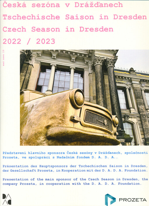 Česká sezóna v Drážďanech = Tschechische Saison in Dresden = Czech season in Dresden : 2022/2023