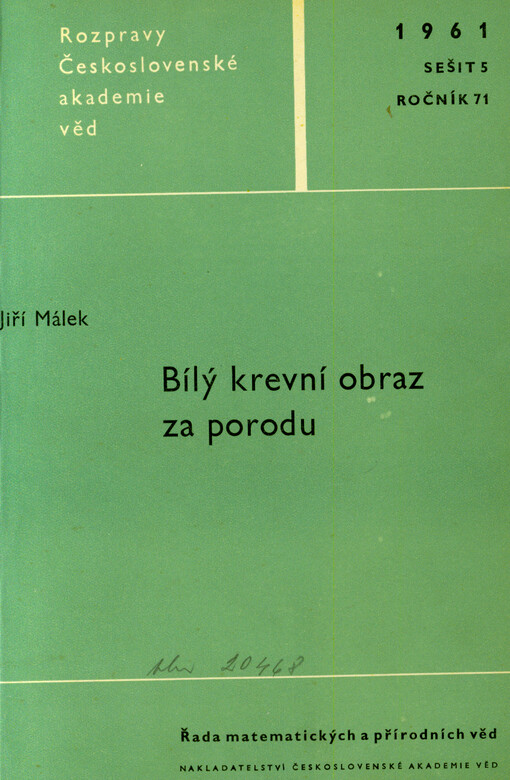 Bílý krevní obraz za porodu