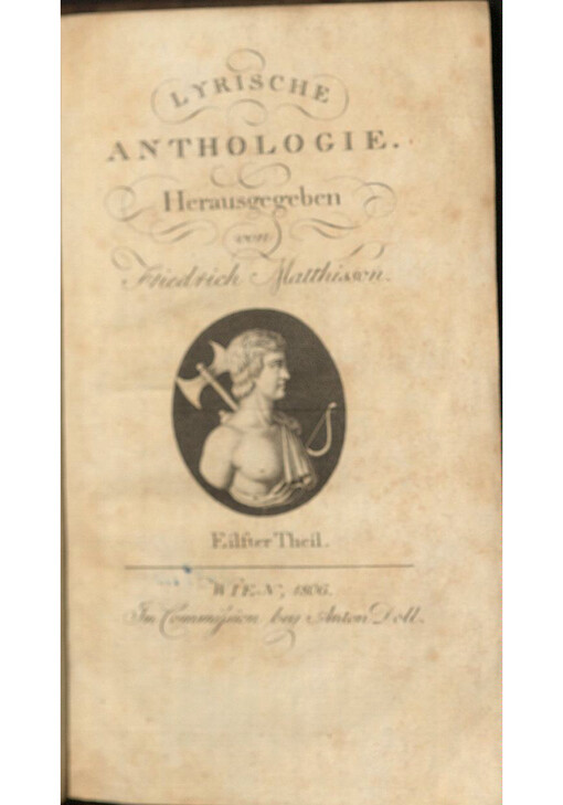 Lyrische Anthologie. Eilfter Theil