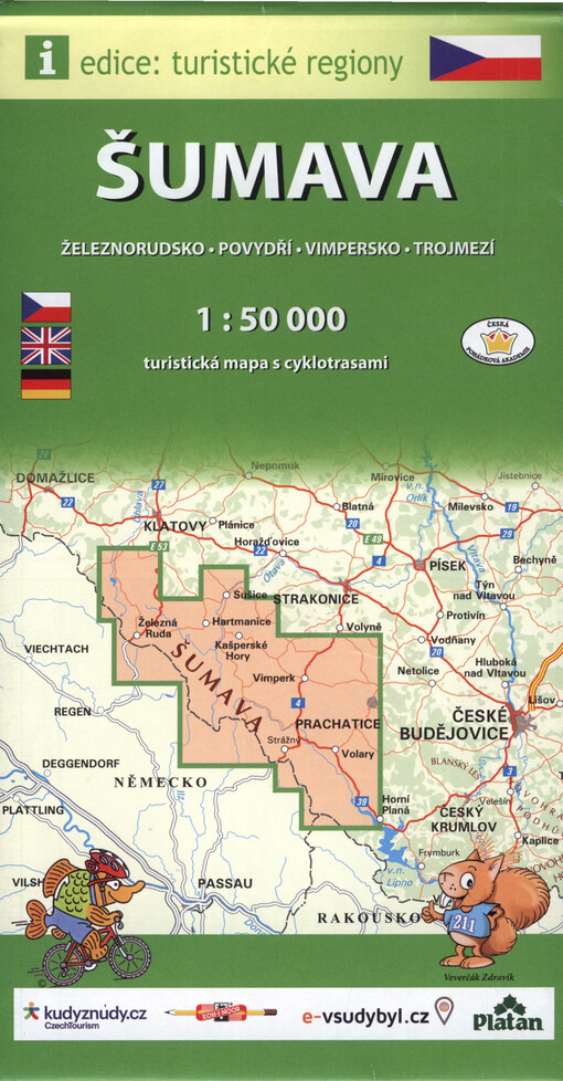 Šumava : Železnorudsko, Povydří, Vimpersko, Trojmezí : turistická mapa s cyklotrasami : 1:50 000