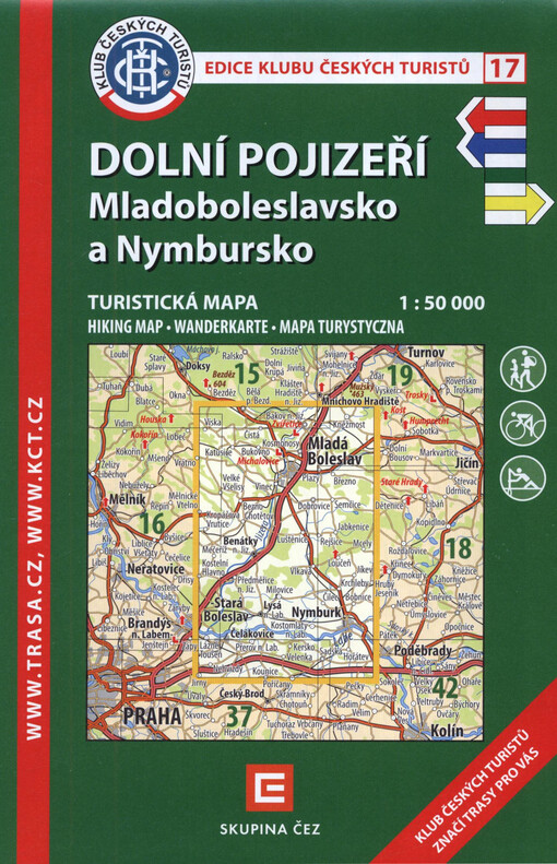 Dolní Pojizeří : Mladoboleslavsko a Nymbursko : turistická mapa 1:50 000