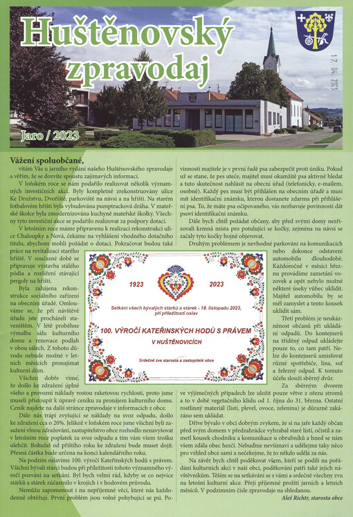 Huštěnovský zpravodaj