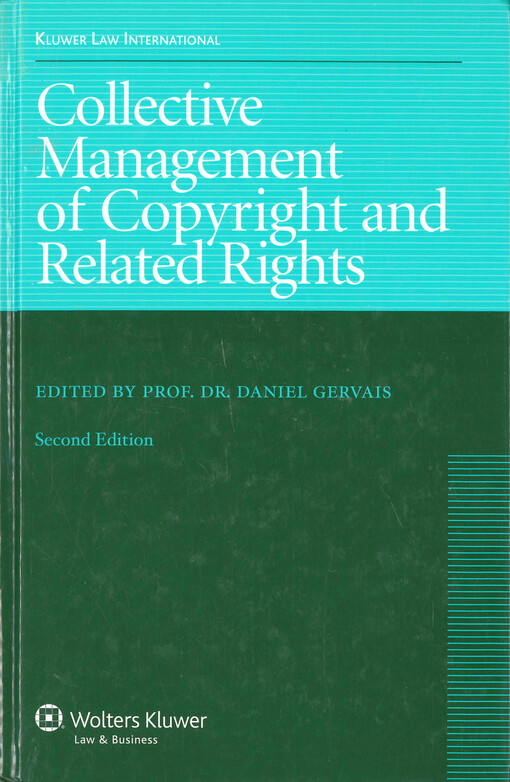 Collective management of copyright and related rights
