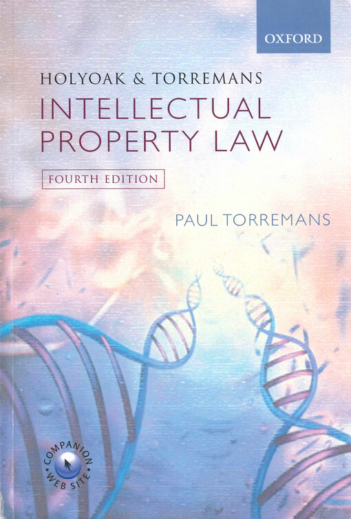 Holyoak and Torremans intellectual property law