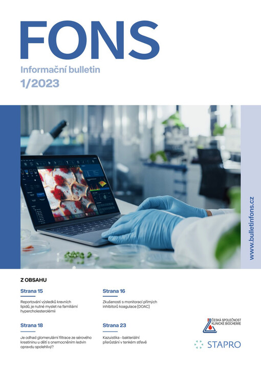 Fons : bulletin pro odborníky z oblastí : klinické biochemie, laboratorní diagnostiky, výpočetní techniky, laboratorní a zdravotnické techniky