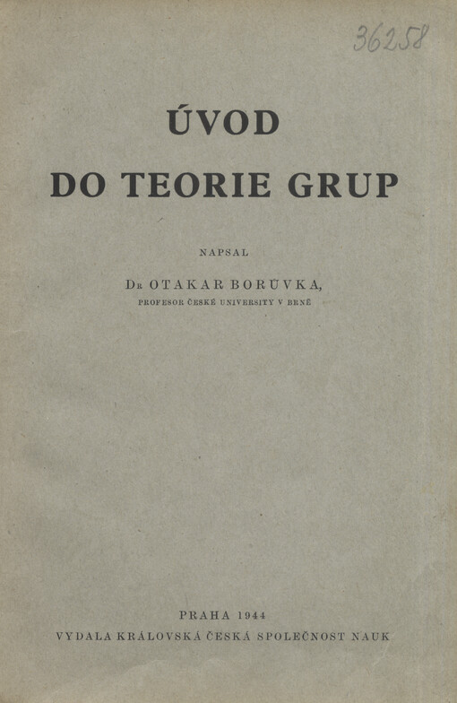 Úvod do teorie grup