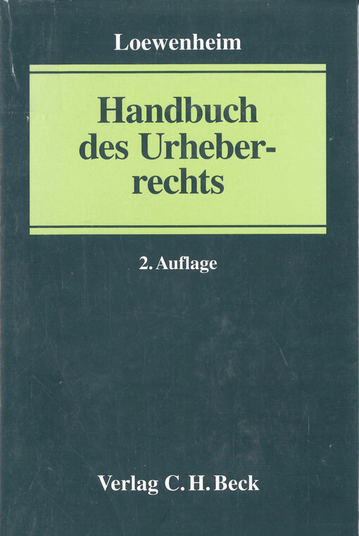 Handbuch des Urheberrechts