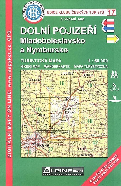 Dolní PojizeříMladoboleslavsko a Nymbursko : turistická mapa 1:50 000