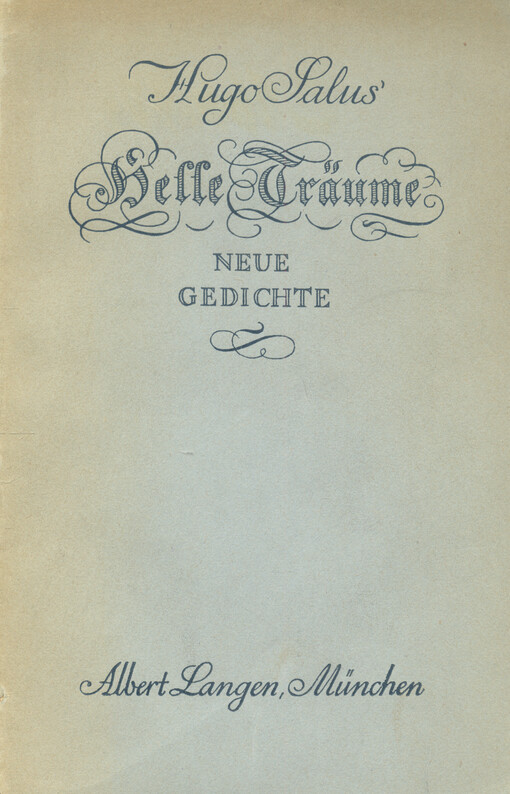 Helle Träume : neue Gedichte