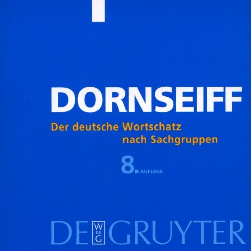Der Deutsche Wortschatz Nach Sachgruppen