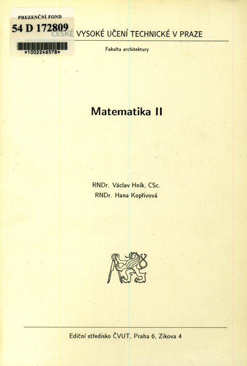 Matematika II