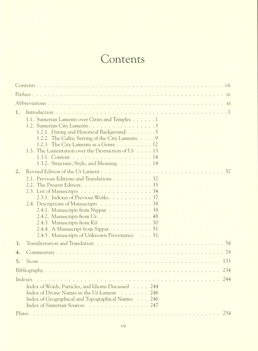 The lamentation over the destruction of Ur