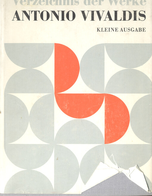 Verzeichnis der Werke Antonio Vivaldis (RV) : kleine Ausgabe